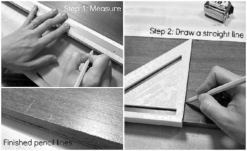 marking the lines for the growth chart