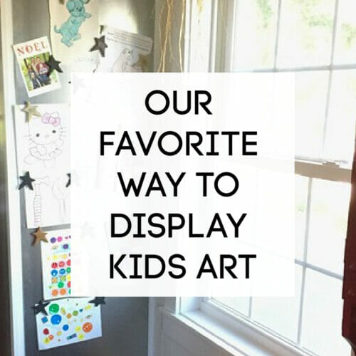 how to display kids artwork