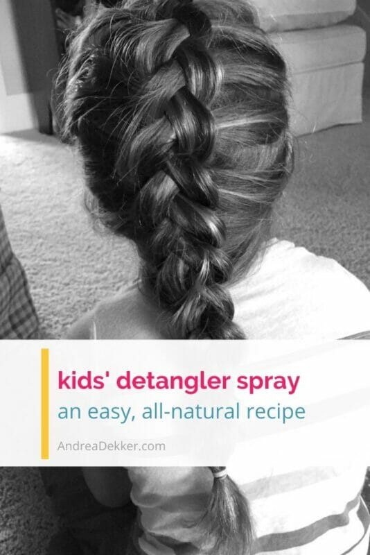 easy DIY kids detangler spray