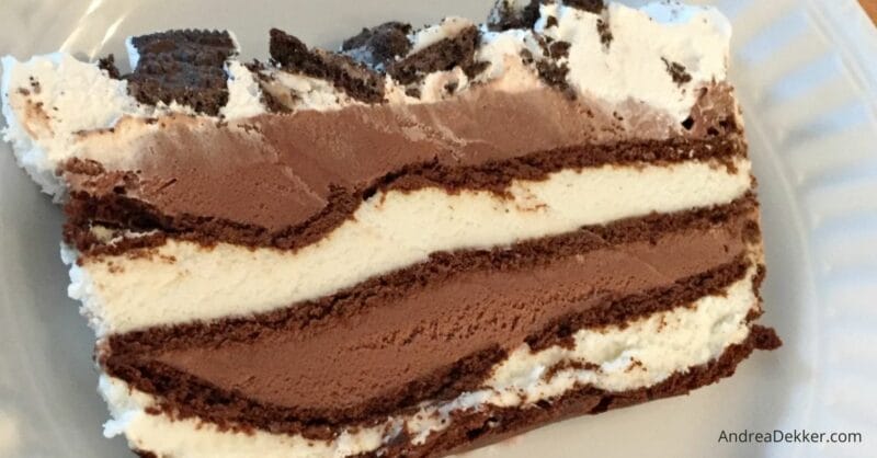 layered ice cream dessert