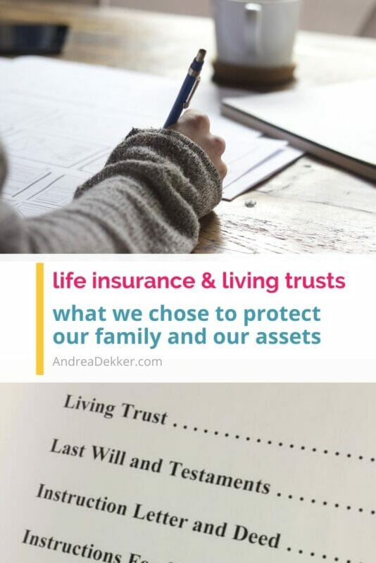 life insurance and living trusts