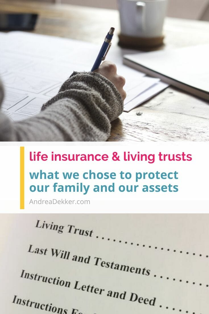 Are you overwhelmed by the process of buying life insurance or setting up a will or living trust? It turns out, it's a lot simpler than we thought! Find out more in this post. via @andreadekker