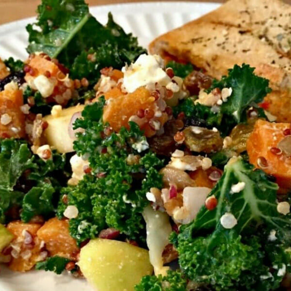 loaded kale salad