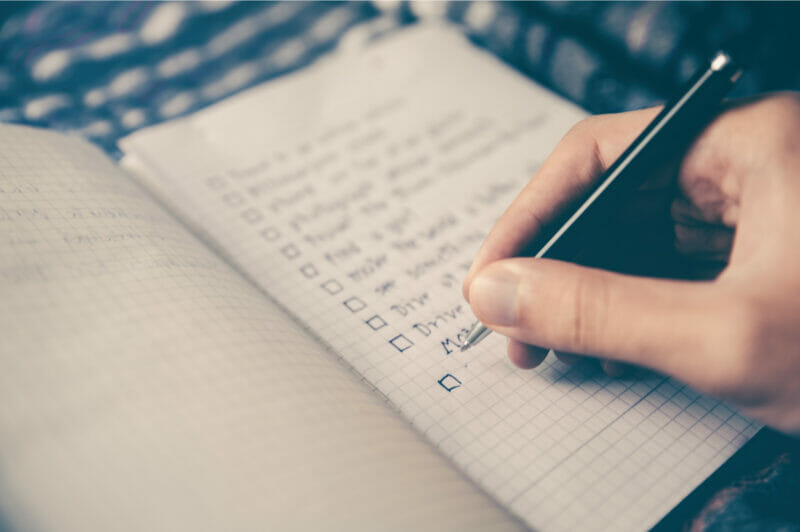 weekly to-do lists