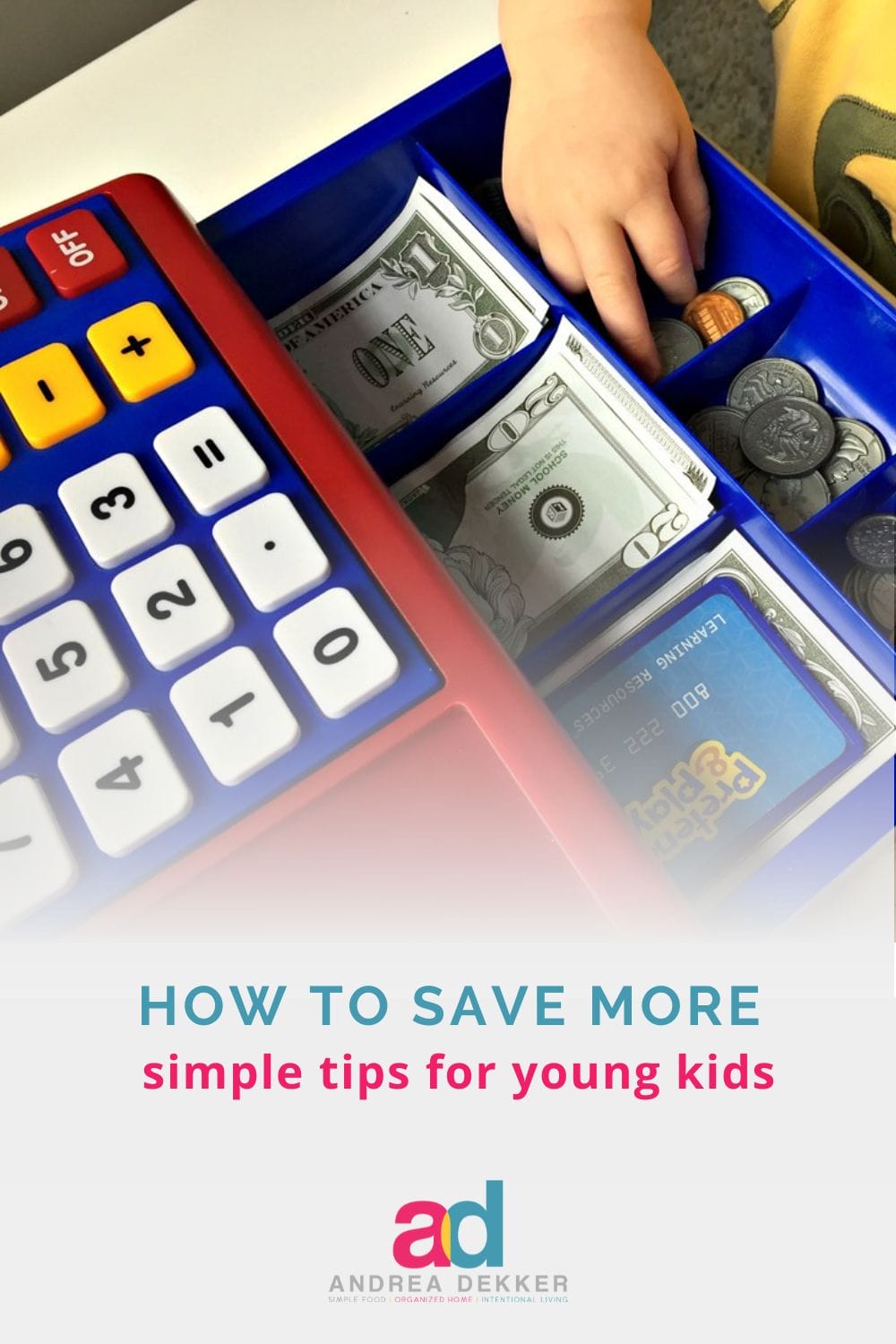 Simple concepts to help younger children think wisely about money management, give generously, and grow their savings! via @andreadekker