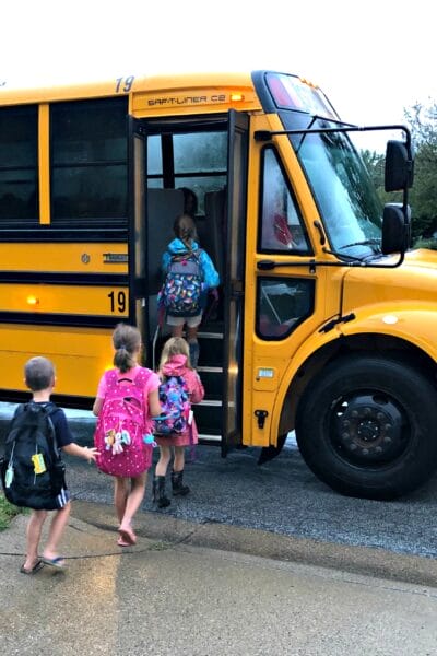morning school bus
