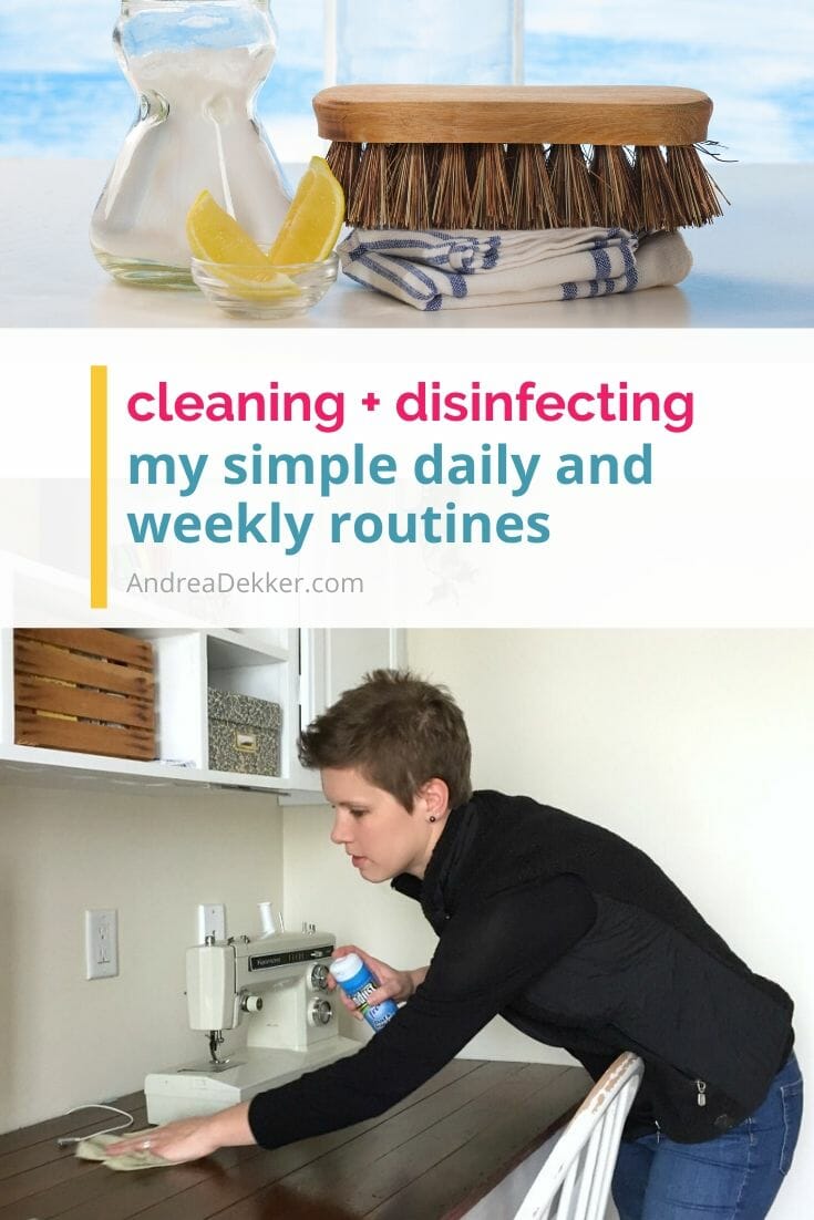 Use these quick tips to clean 10 germy areas in your home. Then implement the 5-minute cleaning + disinfecting routine to keep your home germ-free! via @andreadekker