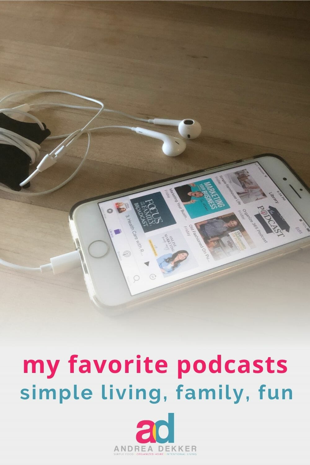 Looking for a few new podcasts to enjoy while you do housework or run errands? Check out my current favorites for home, family, faith, life… and just for fun! via @andreadekker