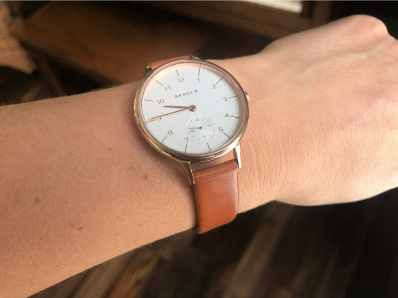 leather watch