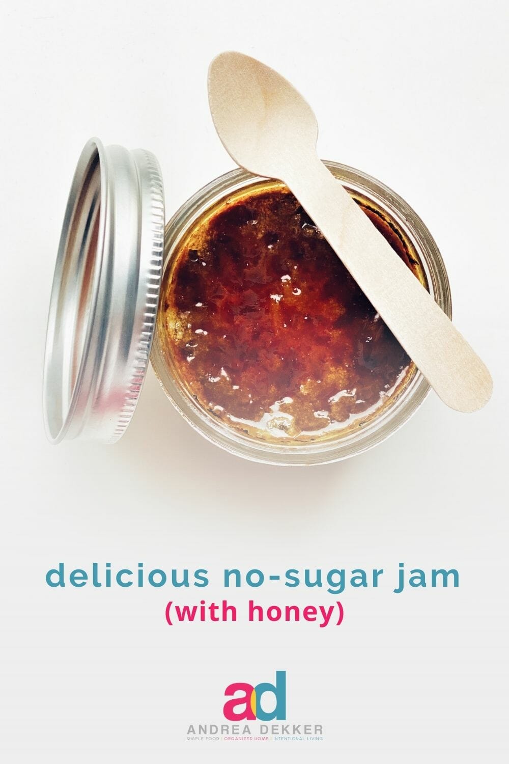 Get the great taste of homemade jam without all the refined white sugar. Just a little bit of honey does the trick — no one will know the difference! via @andreadekker