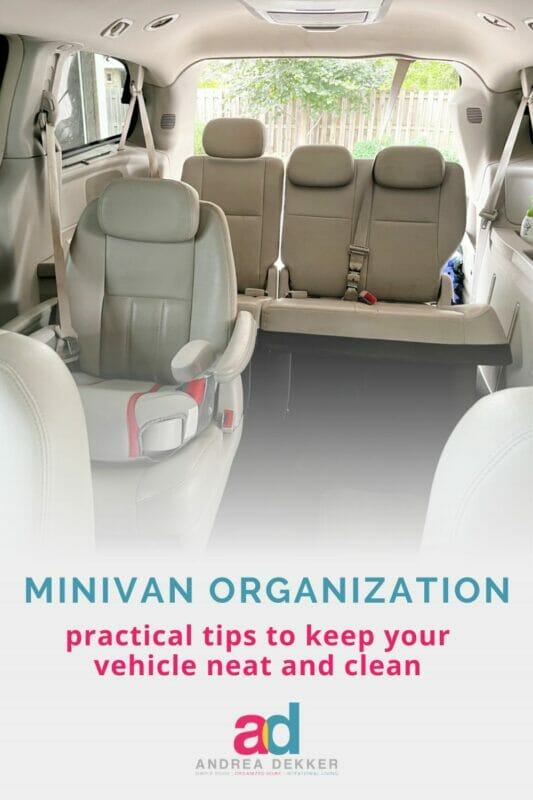 organized minivan