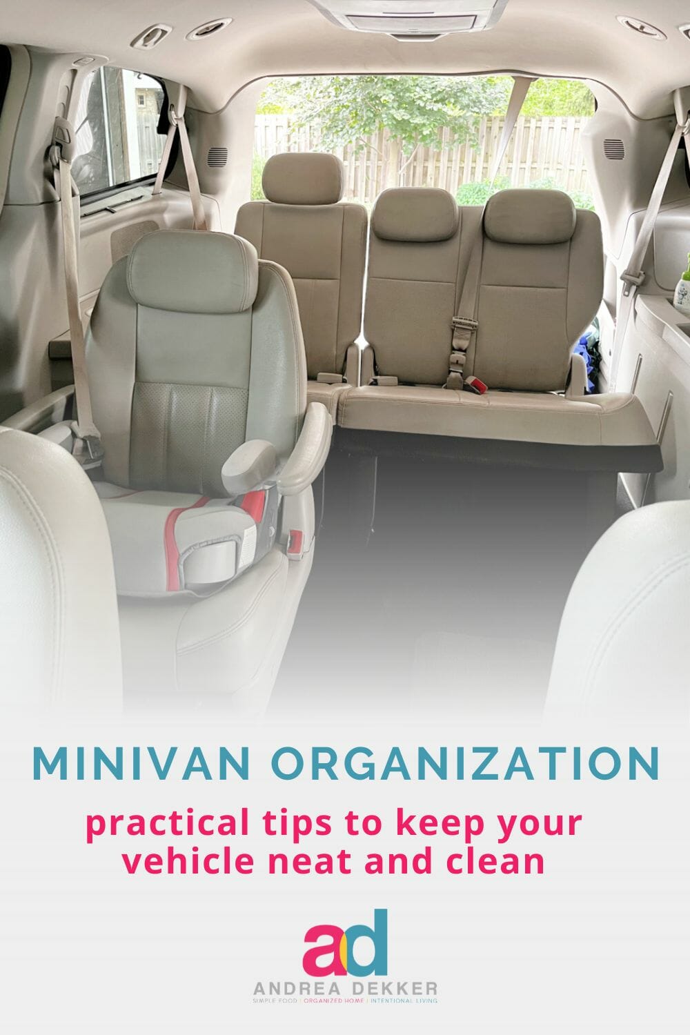 I've got a few practical tips to help you maintain a neat, clean, and organized vehicle (even with a bunch of kids) and keep it that way! via @andreadekker