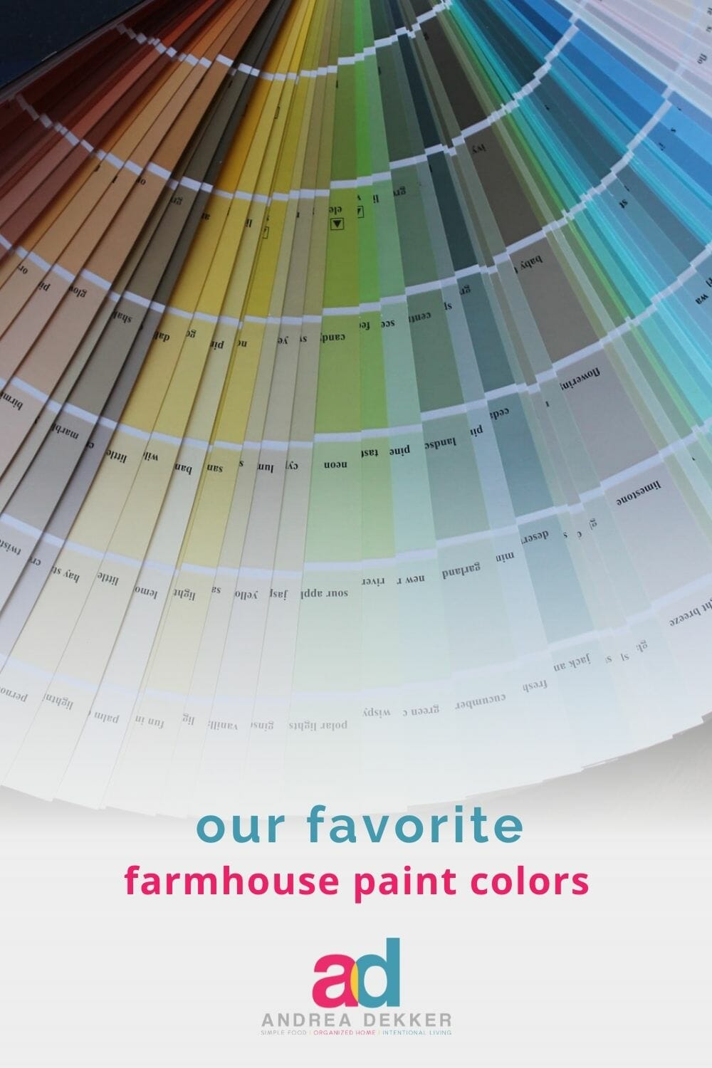 Give your home a farmhouse facelift with our favorite farmhouse paint colors -- it's one of the quickest and least expensive ways to update your home! via @andreadekker