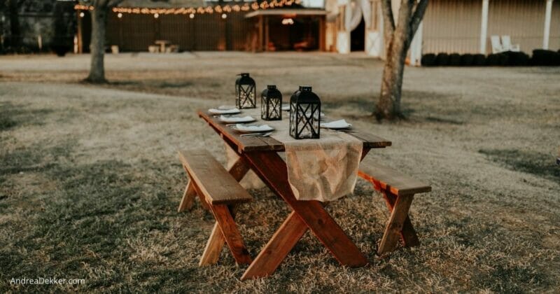 simpler outdoor entertaining