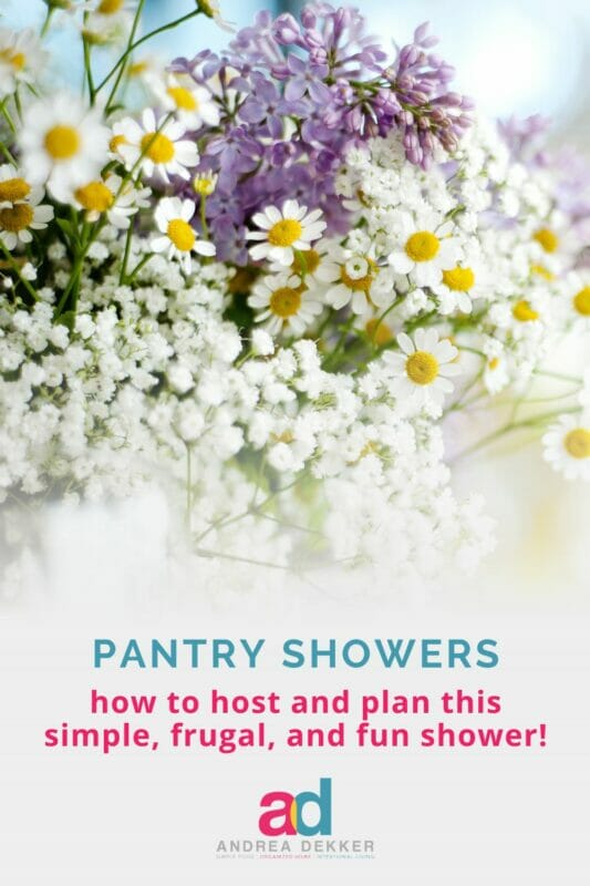 how to plan and host a pantry shower