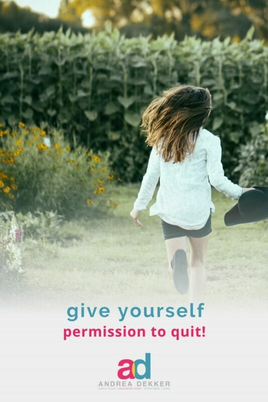 permission to quit
