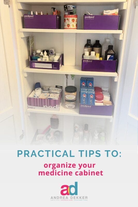 how to organize your medicine cabinet