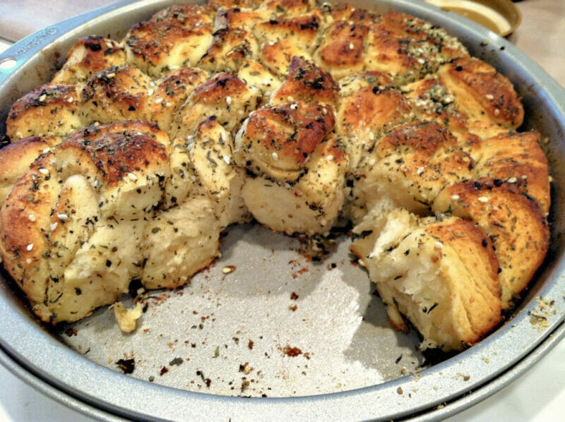 pull apart herb biscuits