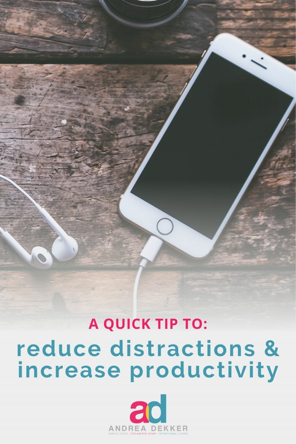 This 1-minute quick tip will instantly boost productivity, reduce distractions, and eliminate wasted time. If you are constantly distracted by your phone, if you're frustrated with the amount of time you waste on your device, or if you're looking for a really quick way to instantly boost your productivity each day, this quick-tip is for YOU! via @andreadekker