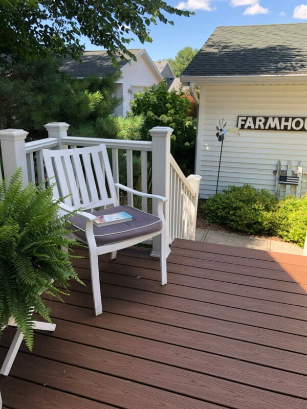 reading on the deck