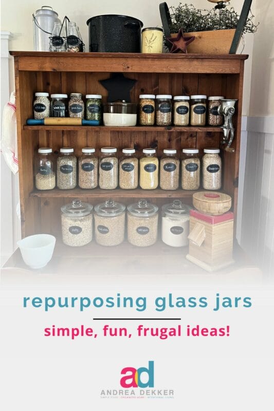 repurposing glass jars