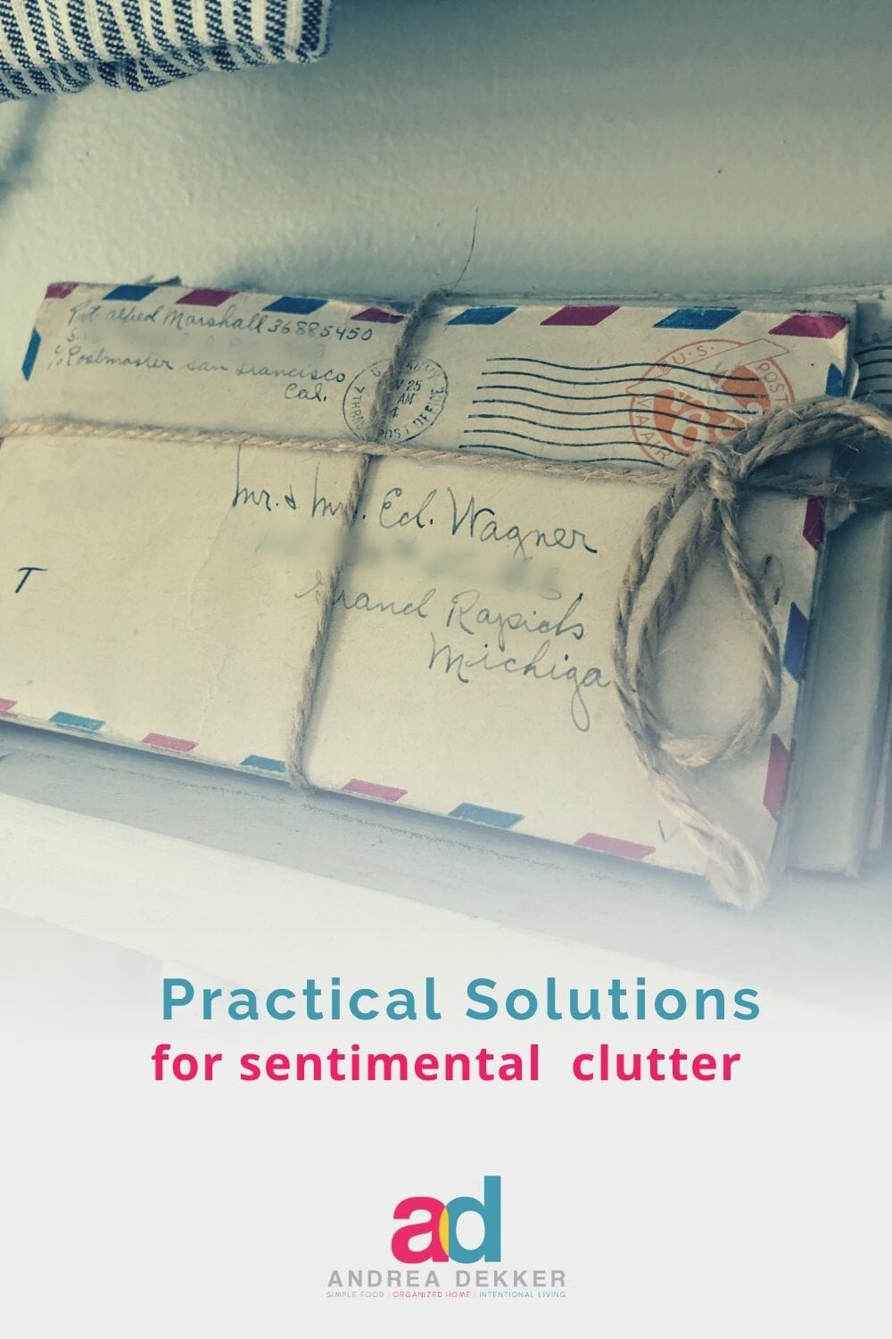 Do you feel burdened with sentimental clutter? If so, these practical solutions will help you use and enjoy your sentimental items… and give you permission to let go of the rest. via @andreadekker