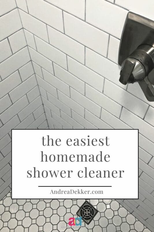 DIY shower cleaner