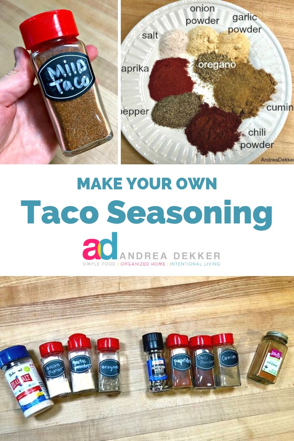 In just 5 minutes, you can whip up a big batch of homemade seasoning, just the way your family likes it! via @andreadekker