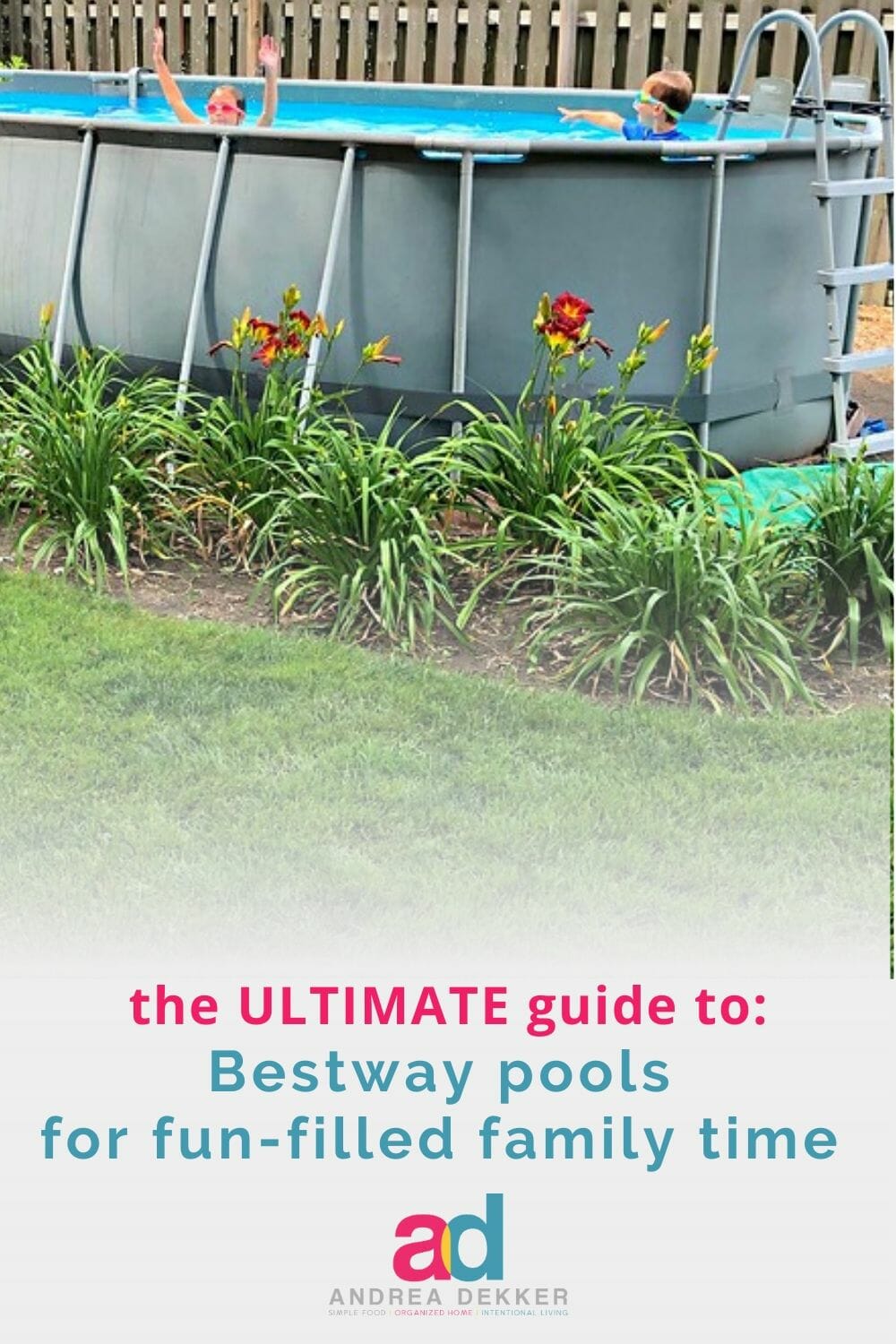 If you're looking for a fun and frugal way to enjoy summer at home with your family, consider getting a pool! Learn everything you ever wanted to know about how to install and set up an above ground Costco swimming pool before you head to the store to buy! via @andreadekker