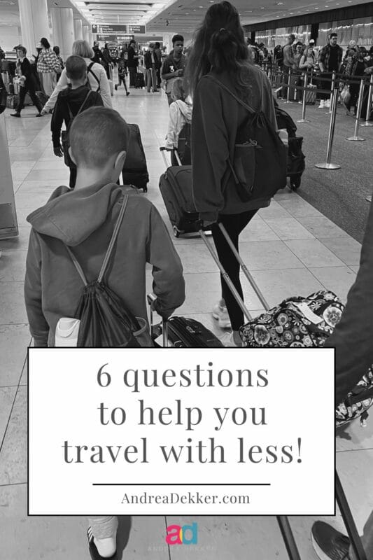 trips to travel with less