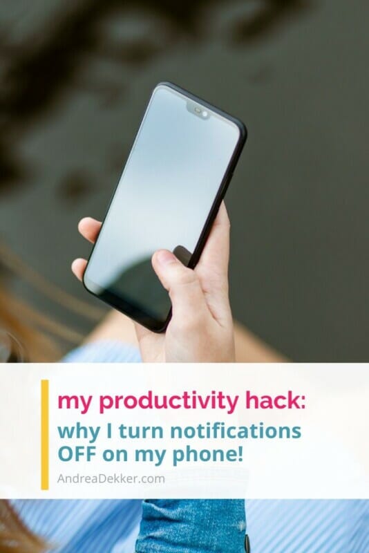 boost productivity by turning notifications off