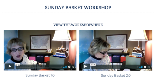 sunday basket videos