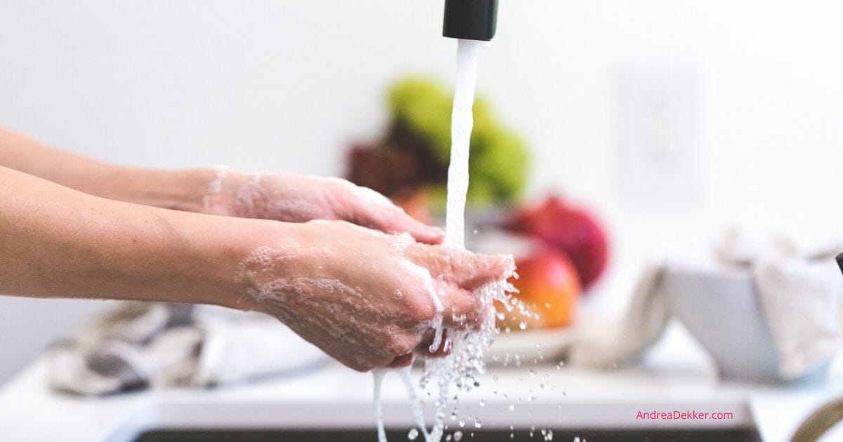 washing germs away