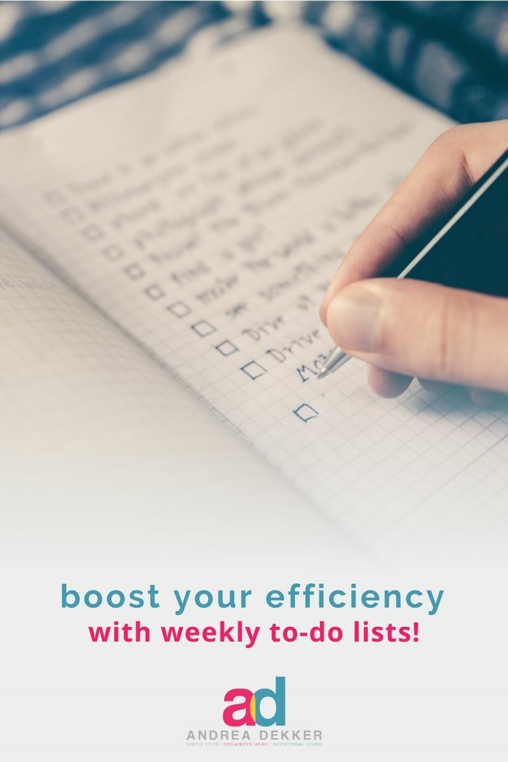 Make more time for the activities you actually enjoy by improving your efficiency with weekly to-do lists. I’ll show you how! via @andreadekker