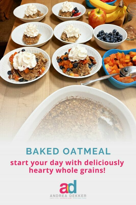 whole grain baked oatmeal