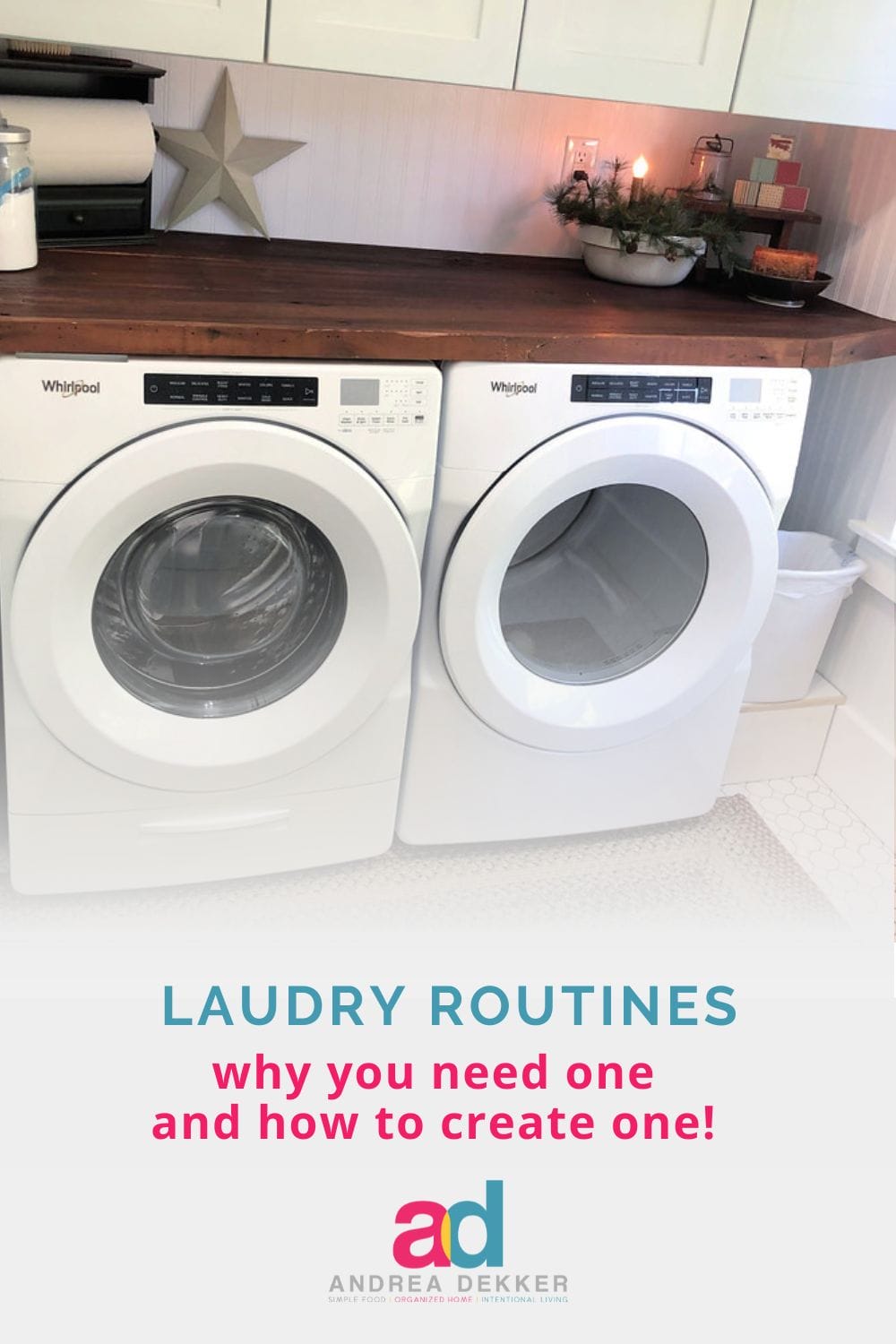 Do you have a laundry routine? If not... you need one! Here's how to create a routine that works for YOUR life + my favorite laundry tips and tools. via @andreadekker