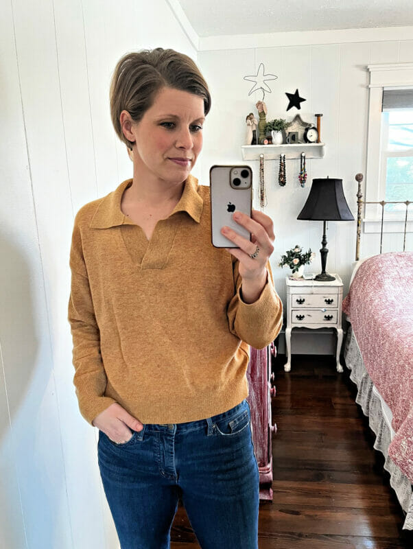 new yellow sweater