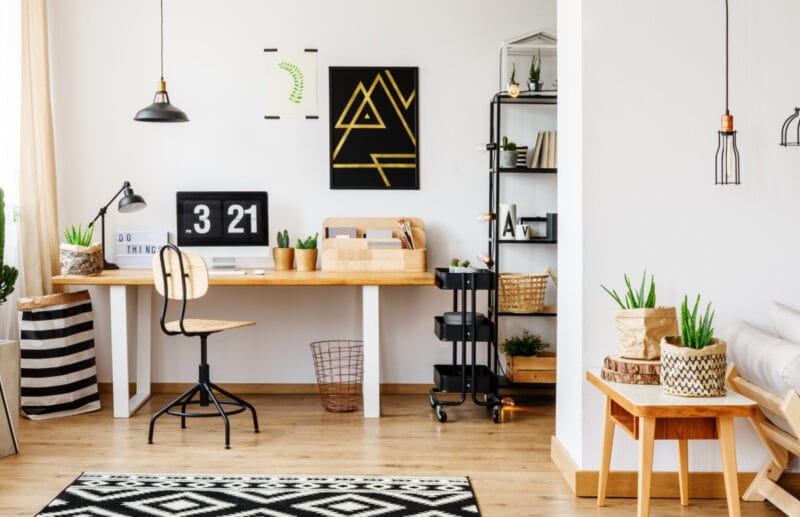 desk with clock and lamp the value of your time